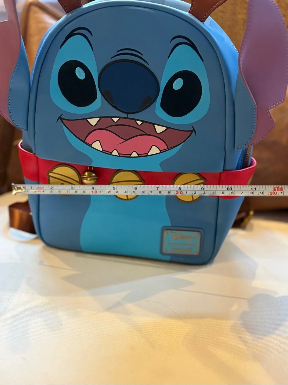 NEW-Official Disney Stitch Reindeer Christmas Mini Backpack NWOT